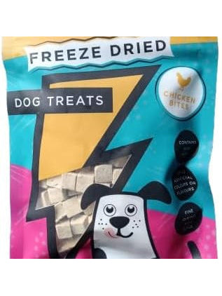 Drool's Freeze-Dried Chicken Bites 50g Dog Treats - Resealable Pack - Low Fat - High in Protein