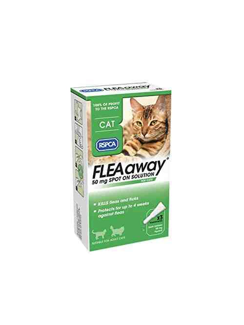 RSPCA FleaAway Spot On Solution for Cats, 50 mg