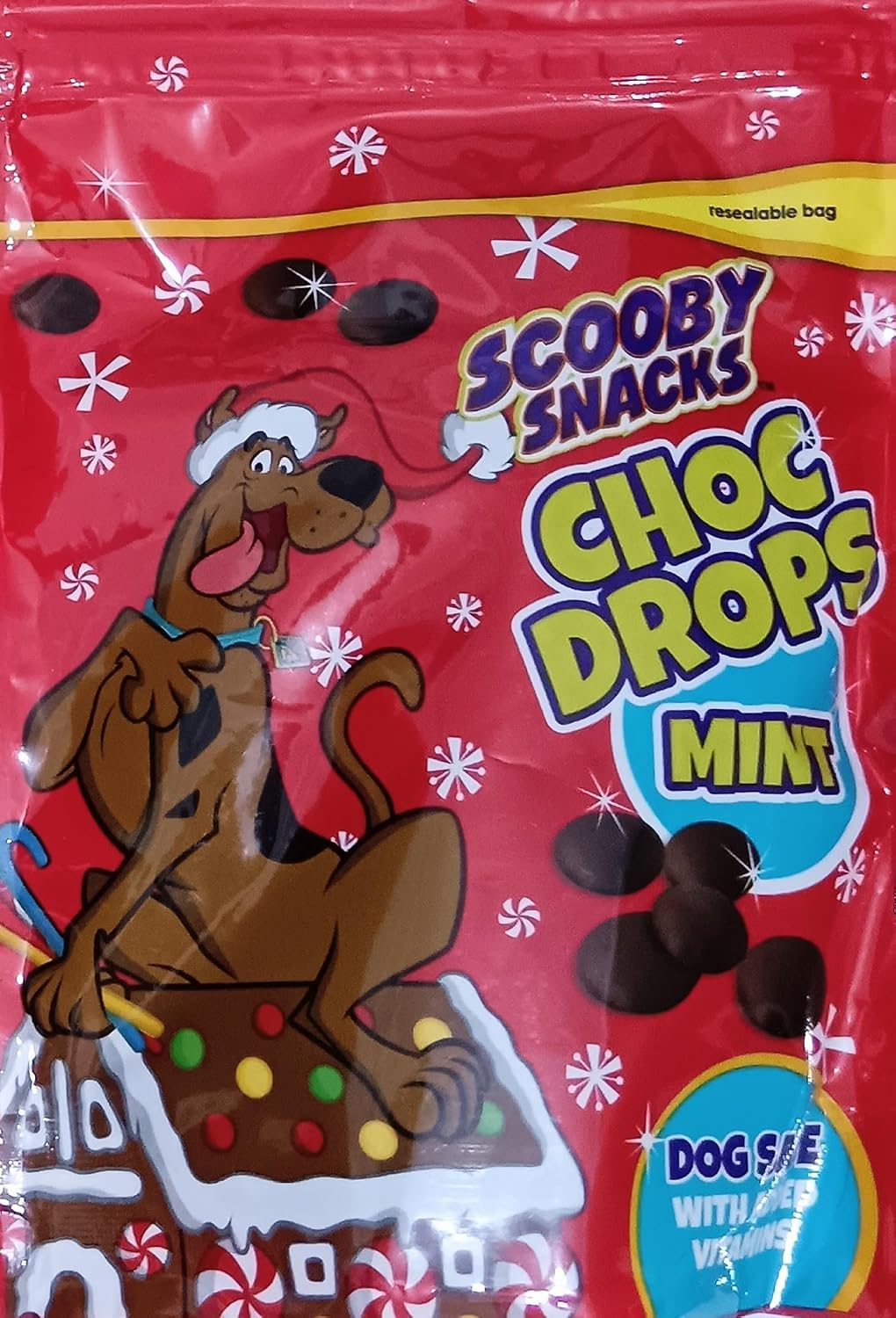 Scooby Snacks Doggy Mint Chocolate Drops with Added Vitamins Training Treat 150g