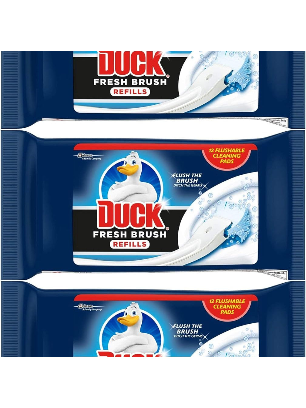 Duck Fresh Brush Refill Pack Total 36 Refills (3 Packs)