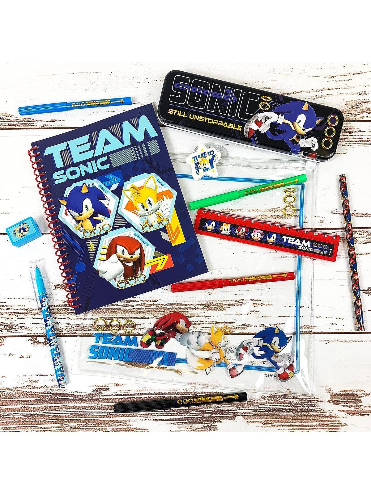 Sonic Bumper Stationery Set, Sonic the Hedgehog, Back To School Stationery Set