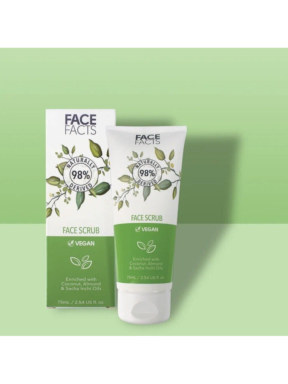 Face Facts Vegan Face Scrub 75ml - New & Boxed