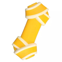 Nylabone Puppy Dog Teething Rawhide Alternative Knot Chew Toy Beef Flavour XS