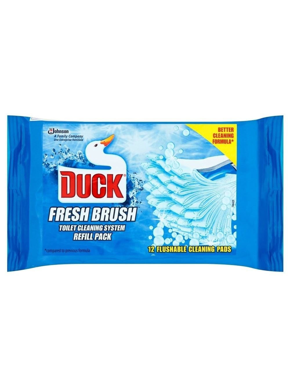 Duck Fresh Brush Refill Total 72 Refills (6 Packs)