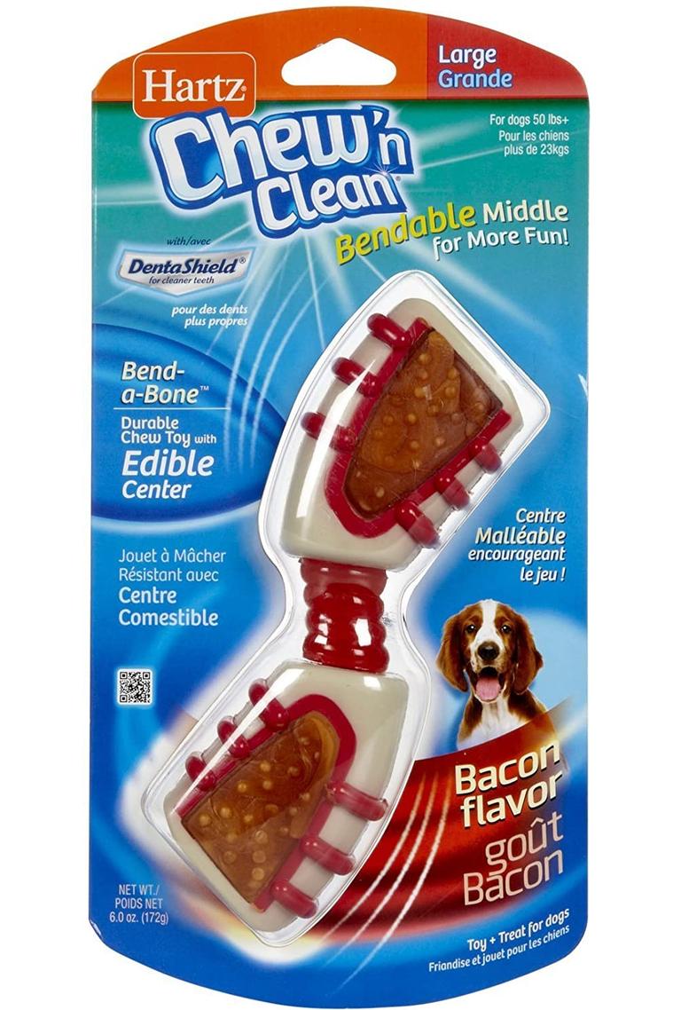 Hartz Chew 'n Clean Bend-A-Bone Dog Toy - Large by HARTZ
