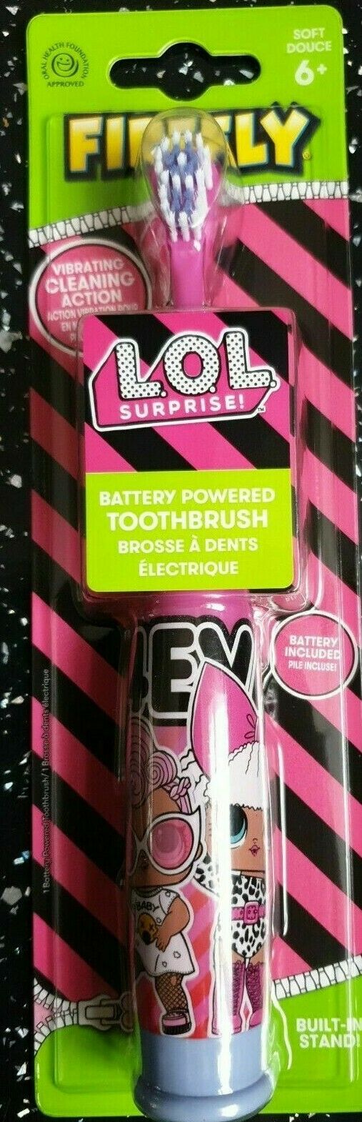 LoL Surprise Firefly Junior Light Up Battery Operated Electric Toothbrush