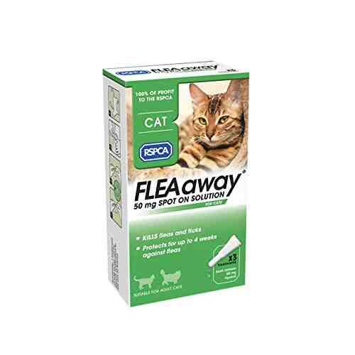 RSPCA FleaAway Spot On Solution for Cats, 50 mg
