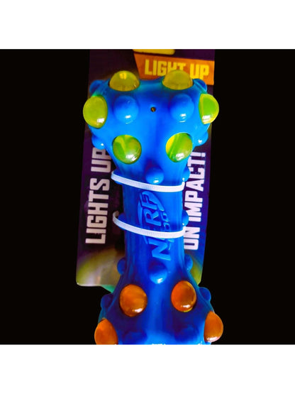 Nerf Dog Light Up Bubble Bone Toy / Chew