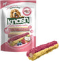Knash Dog Dental Woofa Loofas Pack of 7 - Blueberries, Beetroot & Coconut Oil Flavour. Chew Care Veggie Based Daily Treats Healthy Teeth & Gums Medium Dogs.