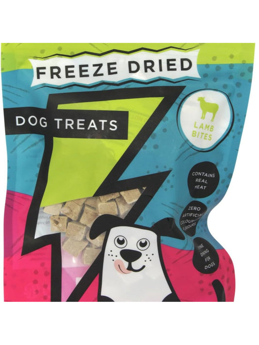 Drool's Freeze-Dried Lamb Bites 50g Dog Treats - Resealable Pack - Low Fat - High in Protein