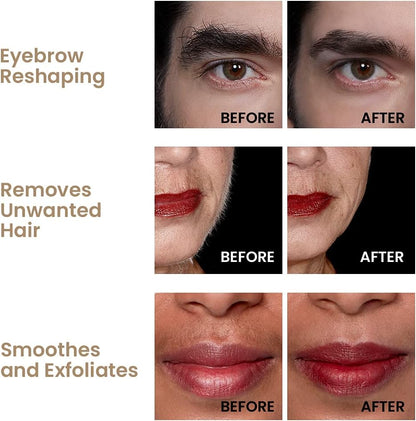 Hollywood Browzer Dermaplaning Blades for Face - Twin Pack Gold