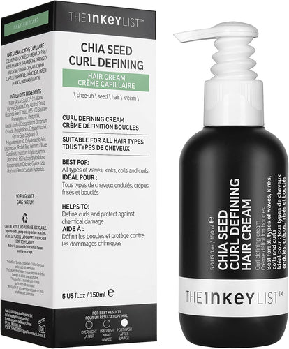 The INKEY List Chia Seed Curl Defining and Enhancing Cream Hair Treatment 150ml