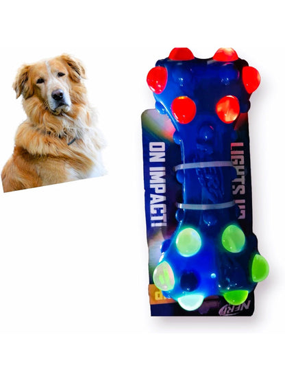 Nerf Dog Light Up Bubble Bone Toy / Chew