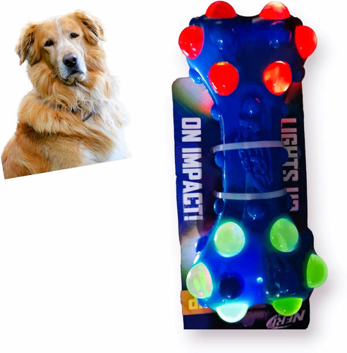 Nerf Dog Light Up Bubble Bone Toy / Chew