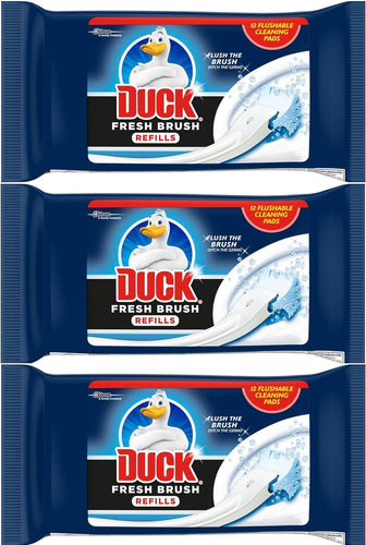 Duck Fresh Brush Refill Pack Total 36 Refills (3 Packs)