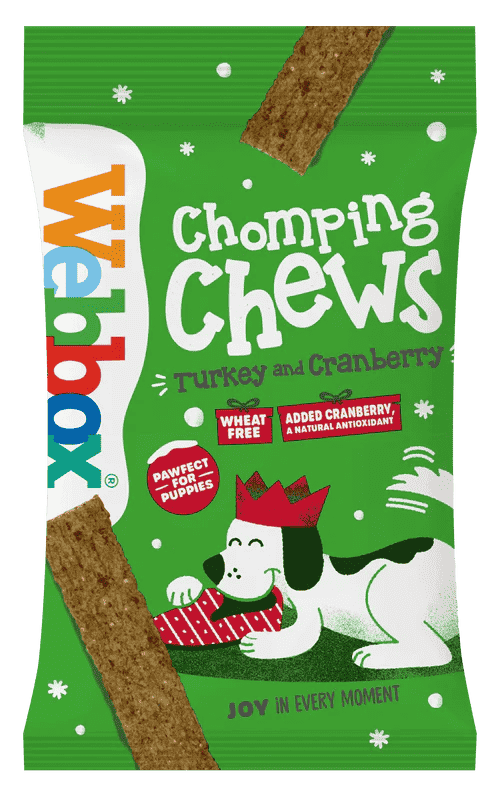 Webbox Chomping Chews Turkey & Cranberry, Pack of 15