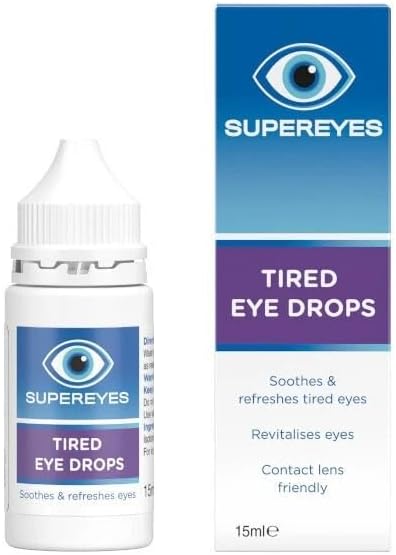 Supereyes Moisturising Tired Eye Drops, Hydrating and Refreshing, Protect, Long Lasting Relief, Contact Lens Friendly, 10ml
