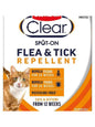 Bob Martin Clear Flea & Tick Repellent Cat Protection Up to 24 week Protection