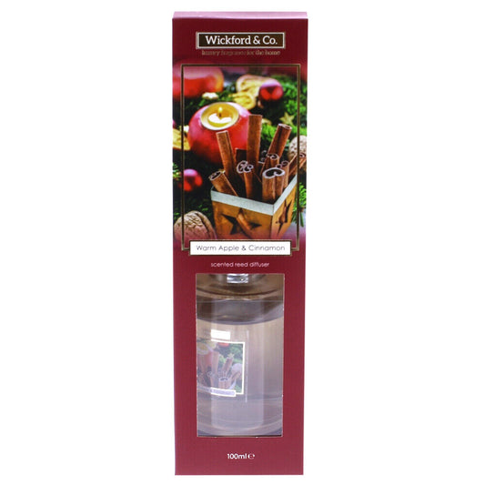 Wickford & Co Luxury Scented Reed Diffuser - Warm Apple & Cinnamon