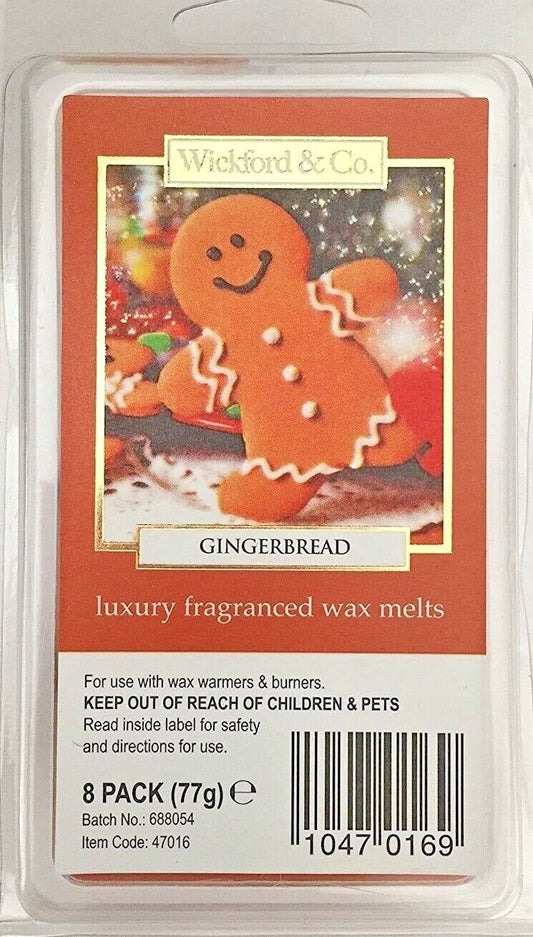 Wickford & Co Luxury Scented Wax Melts Pack of 8 - Gingerbread