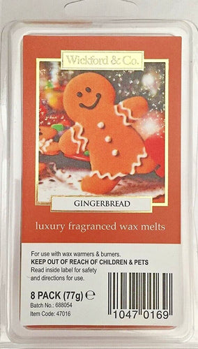 Wickford & Co Luxury Scented Wax Melts Pack of 8 - Gingerbread