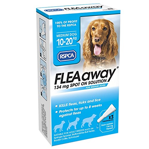 RSPCA FleaAway Spot On Solution for Medium Dogs, 134 mg