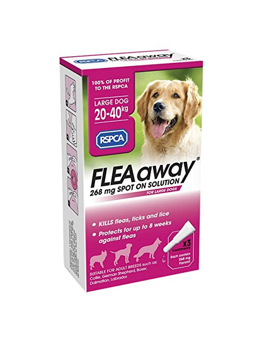 RSPCA FleaAway Spot-on Solution for Large Dogs, 268 mg