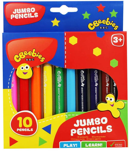 CBeebies Jumbo Pencils - 10 Pack