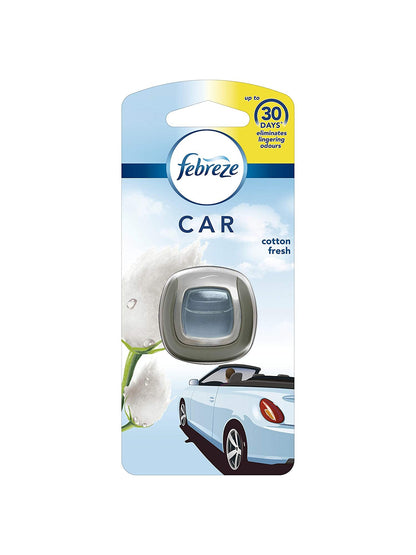 Febreze Cotton Fresh Car Clip Air Freshener, Pack of 6