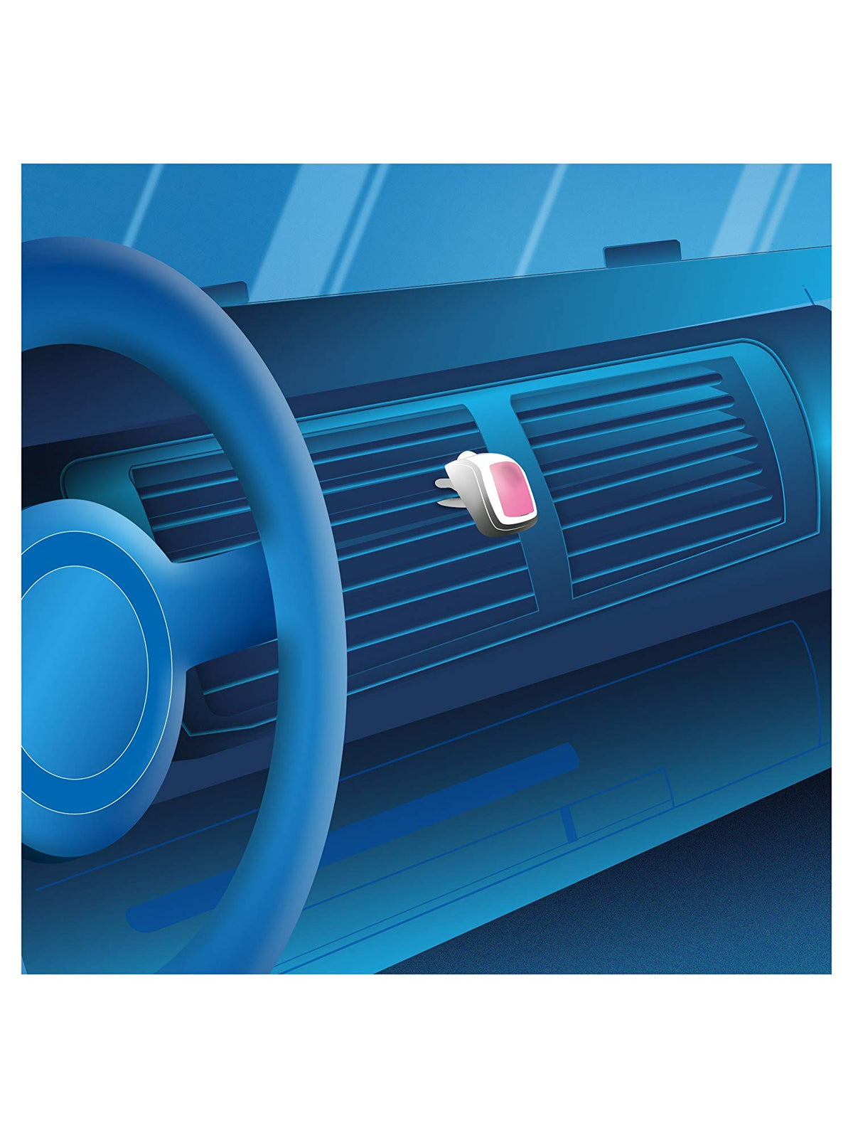 Febreze Cotton Fresh Car Clip Air Freshener, Pack of 6