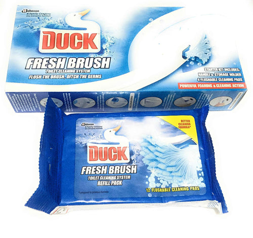 Toilet Duck Fresh Brush Starter Kit + Refill Pack
