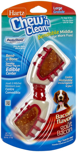 Hartz Chew 'n Clean Bend-A-Bone Dog Toy - Large by HARTZ